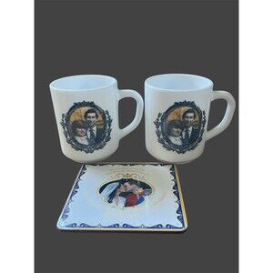 PRINCE CHARLES & LADY DIANA SPENCER 1981 Wedding Mugs + PRINCE WILLIAM & KATE